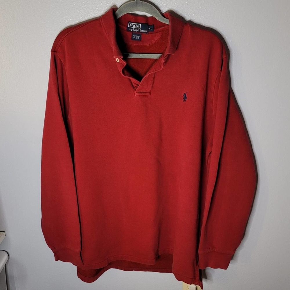 Vintage polo Ralph Lauren button pullover size XL